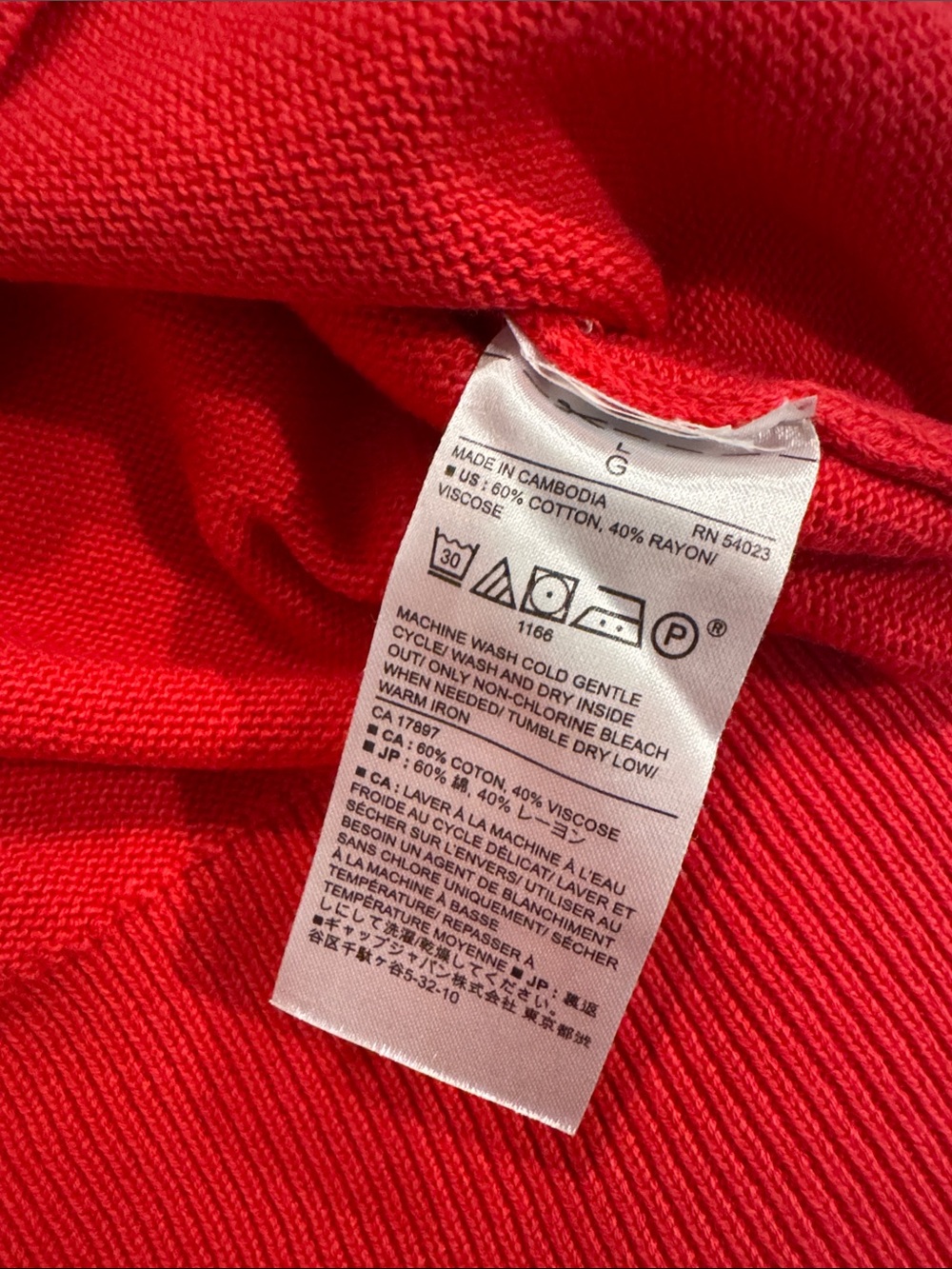 🚨2/$10🚨Banana Republic Bright Pink V-Neck Sweater - Picture 6 of 6